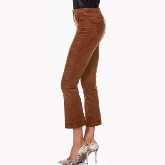 PAIGE Chestnut Colette Crop Flare Corduroy Pants / 29 - Picture 12 of 14